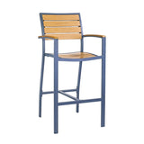 Spruce Outdoor Alu Barstool with Arms | Nufurn Commercial Furniture 