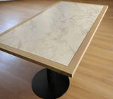 Tasmanian Oak Table Top with Compact Laminate Inlay | Nufurn Commercial Furniture 