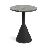 MELANO Side table terrazzo black 40cm