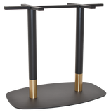 Base Table Arc/Tivoli 800mm x 500mm Black Brass Collar