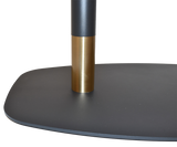 Base Table Arc/Tivoli 800mm x 500mm Black Brass Collar