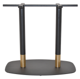 Base Table Arc/Tivoli 800mm x 500mm Black Brass Collar