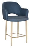 Albury Arm Bar Stool 650 Metal