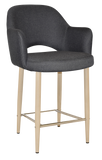 Albury Arm Bar Stool 650 Metal