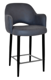 Albury Arm Bar Stool 650 Metal