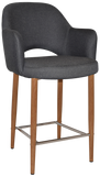 Albury Arm Bar Stool 650 Metal