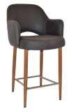 Albury Arm Bar Stool 650 Metal