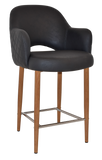 Albury Arm Bar Stool 650 Metal