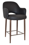 Albury Arm Bar Stool 650 Metal