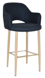 Albury Arm Bar Stool 750 Metal | In Stock