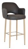 Albury Arm Bar Stool 750 Metal | In Stock