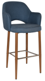 Albury Arm Bar Stool 750 Metal | In Stock