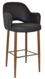 Albury Arm Bar Stool 750 Metal | In Stock