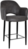 Albury Arm Bar Stool 650 Metal