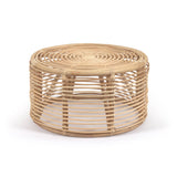 KOHANA round coffee table rattan with natural finish 66cm | In Stock