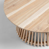 IRUNE Coffee table 80cm natural teak wood | In Stock