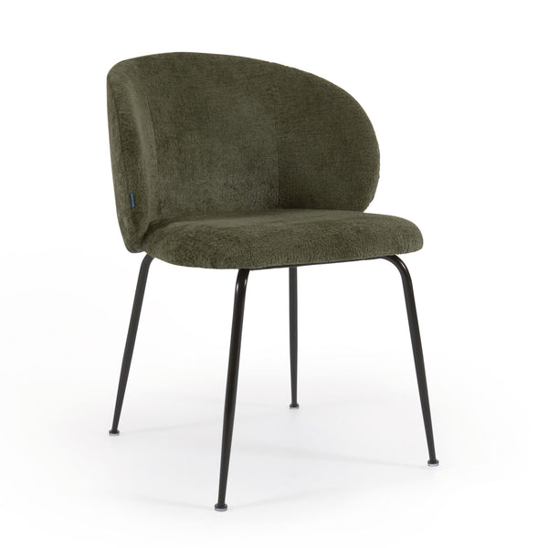 MINNA Chair green chenille | In Stock